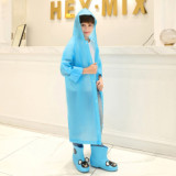 High quality children school bag poncho boys disposable rain coats 100% waterproof EVA  girls logo prints raincoats for kids