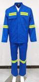 Factory Supply Polyester / Cotton Industrial Coal Mining Construction Reflective Safety Conti Work Suit For Men