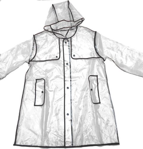 Brand New Transparent Runway Style waterproof fashion PVC Rain Coat jacket Women Men Girl Boy Raincoat clear coverall rain coat