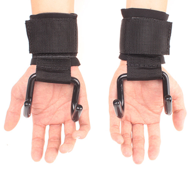 Pull Up Booster Power Weight Lifting Kooks Steel Dumbbell Gym Training Workout Wrist Grip