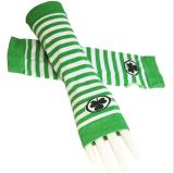 Hot custom Saint Patrick's Day cotton long gloves good quality short  gloves for Irish Festival