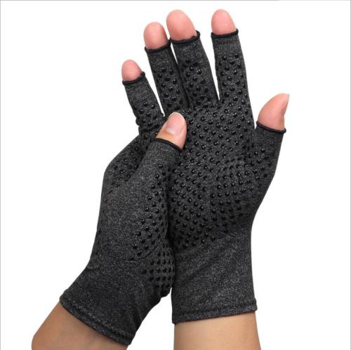 Arthritis Rehabilitation Bumps Training Nursing Grip Gloves Open Finger Keep Hands Warm & Relieves Pain for Men & Women