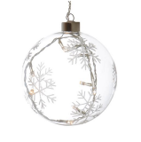 Giant Clear Glass Christmas Ball