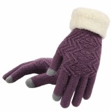 Women's Winter Touchscreen Stretch Cashmere Magic Gloves Warm Wool Knitted Thick Warm Gloves for Women