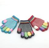 cheap price custom Kids Knitted Magic Gloves Teens Warm Winter Stretchy Full Fingers Gloves
