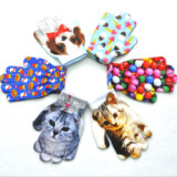 Cheap price sublimation printed gloves personalize design knitted animal pattern gloves