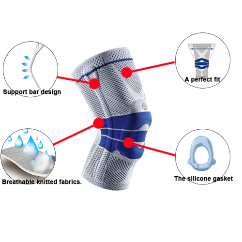 Customized Patella Stabilizer Silicone Gel Spring Support Knee Brace Protector Sleeves