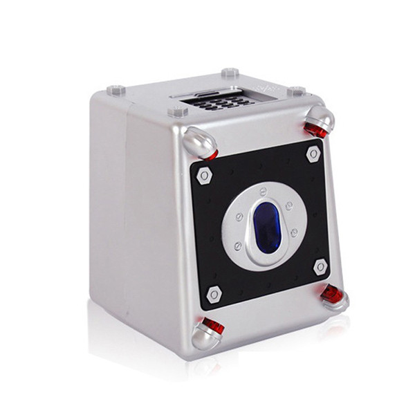 Good quality kids plastic fingerprint money bank strongbox atm savings piggy digital electricity safe box for sale