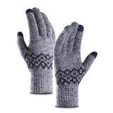 Touchscreen Gloves Winter Warm Knit Wool Lined Texting Glove