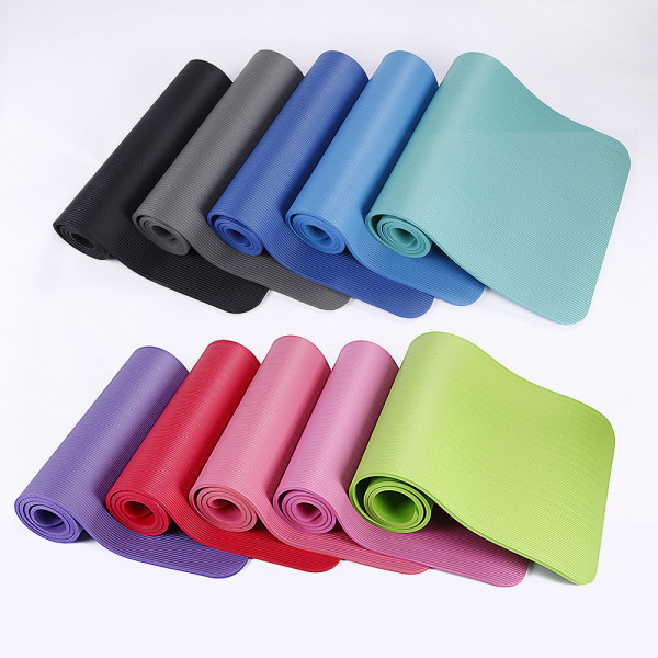 Custom Gym Best Exercise Fitness Folding Gymnastics Logo 10 Mm Thick Cheap Nbr Yoga Mat