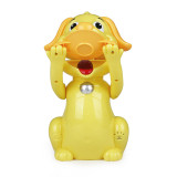 factory price cartoon design electric diet piggy bank yellow greedy dog eat coin atm bank toy for children