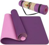 Custom Gym Organic Best Exercise Fitness Folding Gymnastics Logo 6Mm Pilates Eco Friendly Tpe Yoga Mat