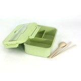 Microwave Meal prep Bento Lunch Box container plastic kids lunch box with spoon