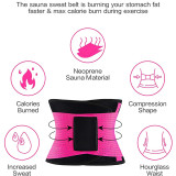 Colorful Breathable Waist Trimmer Belly Band Stomach Shaper Pink Waist Trainer for Women