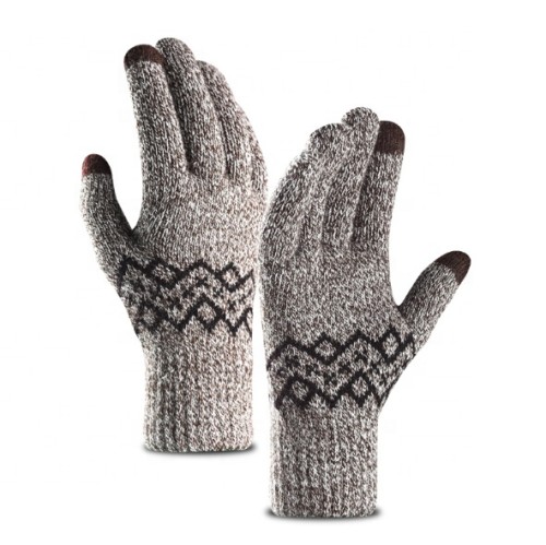 Touchscreen Gloves Winter Warm Knit Wool Lined Texting Glove