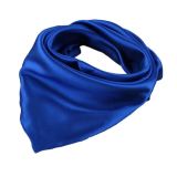 Custom Fashion Beautiful Soft Smooth Satin Bandana For Women Dark Purple Silk Bandana Square