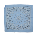 21 Inch Tie Dye Cotton Paisley Neckerchief Polyester Bandana Cashew Flower Design in Stock