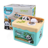 Wholesale plastic toy custom diy sticker steal coin panda box display mini atm machine piggy-banks-for-sale