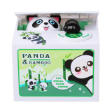 plastic loving cartoon battery operated stealing white cat save alcancias collector coin box piggy bank for girls
