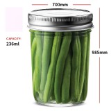 8oz  round glass mason jar regular mouth glass mason jars 8 ounce