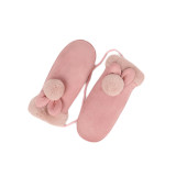 Winter girl fashion wholesale keep warm fleece kids gloves