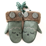 Kids Children Cute Cartoon Mittens Gloves Winter Warm Suede Gloves Mittens