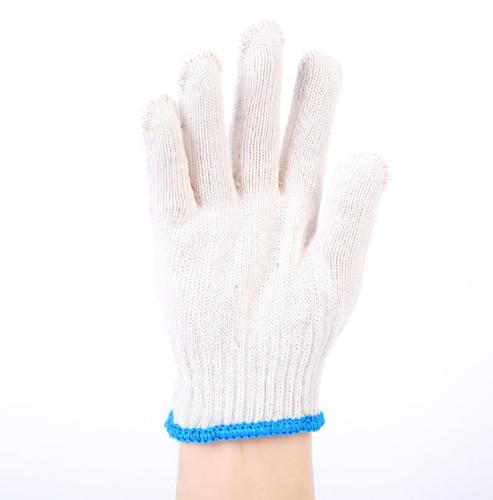 Cheap price disposable gloves friendly cotton polyester knit work gloves for household cleaning garden