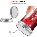 8oz  round glass mason jar regular mouth glass mason jars 8 ounce