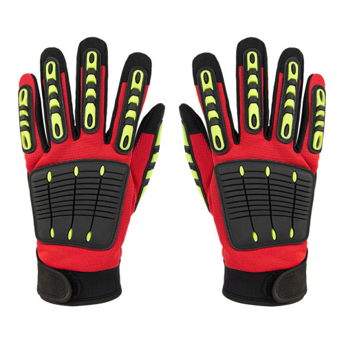 Industrial Construction Safety Gloves Men Women Heavy Duty PVC Rubber Gloves Impact Mechanic Work Gloves