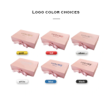 Free design full printing custom colorful ribbon scarf beauty foldable gift box