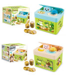 New arrival plastic dinosaur steal saving toy atm machine mechanical coin mini atm bank for kids