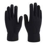 Dual Layers Fleece Line Thick Warm Gloves Touch Gloves