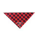 Classic Triangle Plaid Dog Bandana Washable Dog Handkerchief For Small To Large Dogs Cats Pets