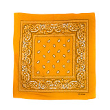 100% Cotton Light Purple Paisley Silk Screen Print Headwear Bandana 55x55cm Kerchief Cowboy Scarf