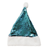 Bling Gold and Silver Sequin Christmas Santa Hat
