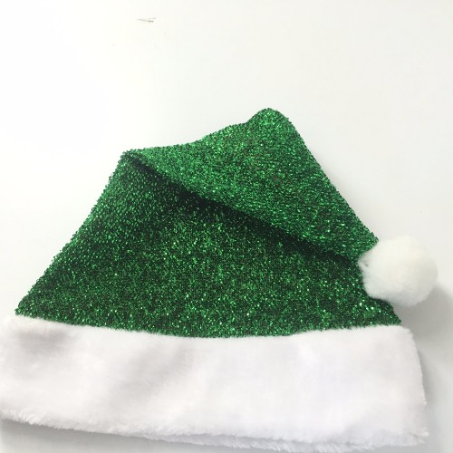 Hot sales Cheap Christmas green santa hat