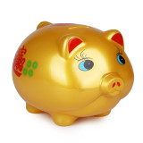 classic design best gift for children plastic saving coin lucky pig bank money boxes safe gold piggy bank