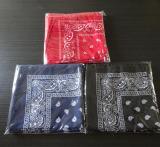 Custom Logo Print Square Scarf Headpiece Cotton Scarf