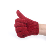 Women Outdoor Winter Thermal Chenille Knit Thinsulate Lined Gloves