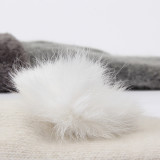 New arrival rabbit fur warm diamond decoration acrylic knitted mitten glove