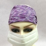 wholesale yoga Sweatband sport head band custom man women nurse headband with button