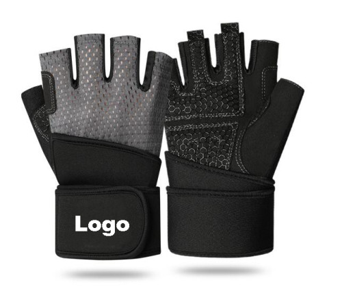 wholesale custom logo sport  bike gloves half finger outdoor anti slip cycling gloves for men