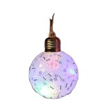 Factory Custom Christmas Ornaments Christmas Tree Hanging Gifts Transparent Snow Led Christmas Balls