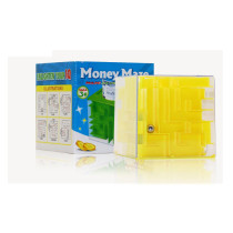 Cheap kids educational toys transparent plastic money box cash bank save maze game for sale