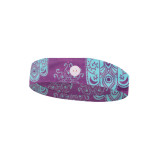 wholesale Bohemian style yoga Sweatband sport head band custom women nurse headband with button