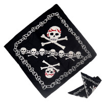 22inch 55*55cm Square Scarf Skull Bandanas Custom 100% Organic Cotton Bandana