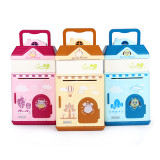 Good quality plastic funny pink house atm bank toys password electronic-piggy-banks-kids money cash box