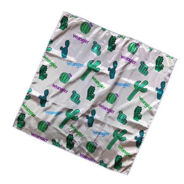 Custom 100% Satin Bandana Women Fashion Soft Silk Chiffon Square Scarf Wraps