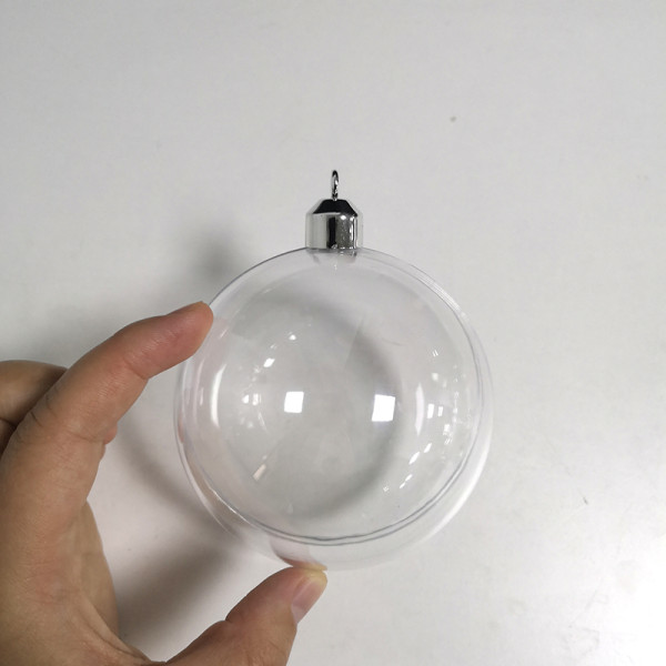 Round Outdoor Clear Acrylic Transparent Ornament Christmas Balls