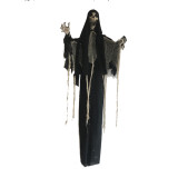 200cm Spider Web Clothes Skeleton Decoration Halloween Creepy Hanging Skeleton
